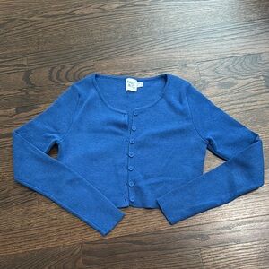 Princess Polly Cropped Blue Cardigan